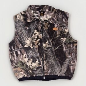 Browning TF-300 Fleece‎ Camo Vest Teflon Size Large LG Vintage Hunting Gear